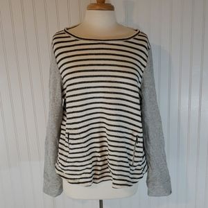 Lou and grey striped sweatshirt crew neck XL